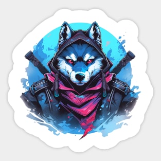 ninja husky Sticker